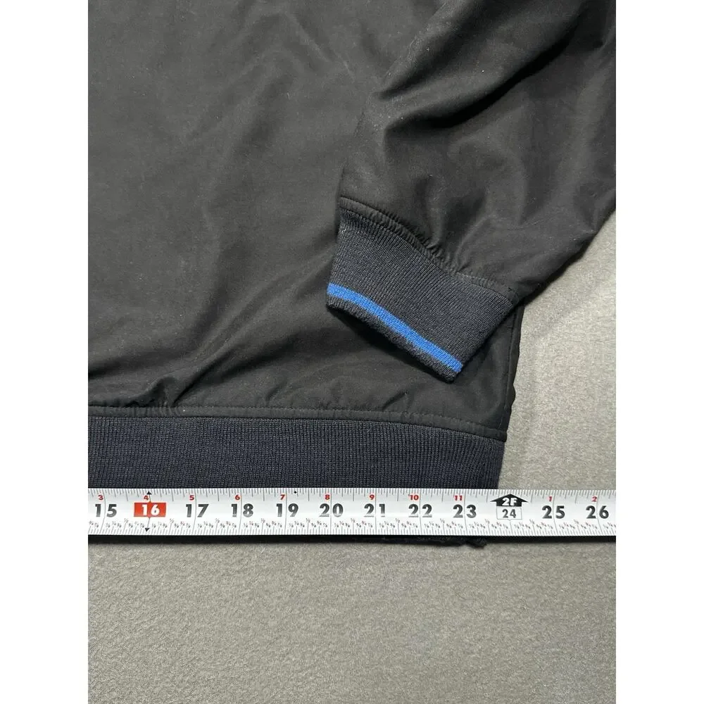 Boise State Broncos Pullover Windbreaker Jacket Men’s XL Black 72 Blue NCAA
